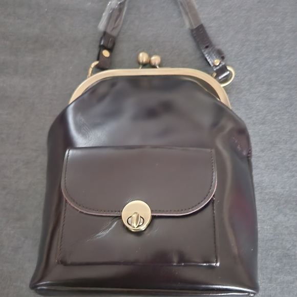 Tashenkender  LEATHER FRAME CROSSBODY BAG KISSLOCK - Picture 11 of 14